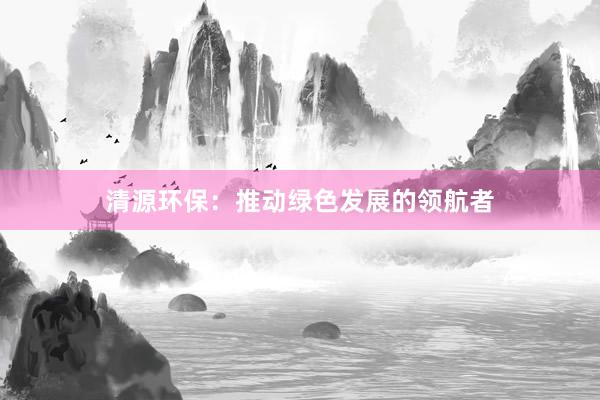 清源环保：推动绿色发展的领航者